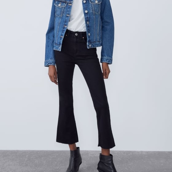 zara kick flare jeans